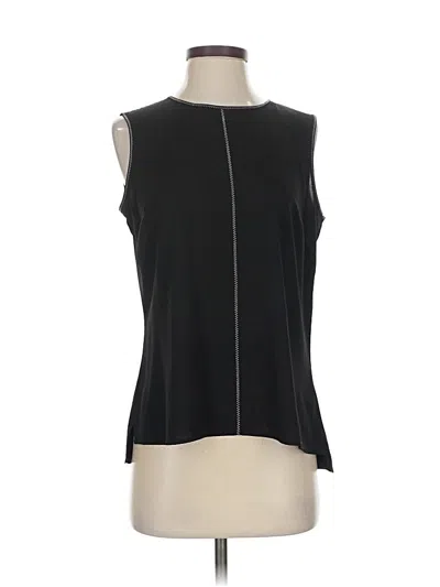 Pre-owned Calvin Klein Sleeveless Blouse In Black
