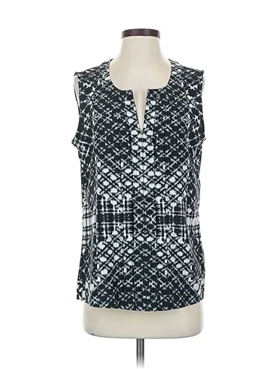 Pre-owned Calvin Klein Sleeveless Blouse In Black