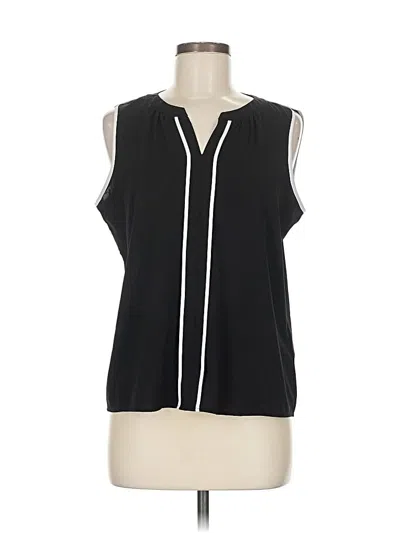 Pre-owned Calvin Klein Sleeveless Blouse In Black