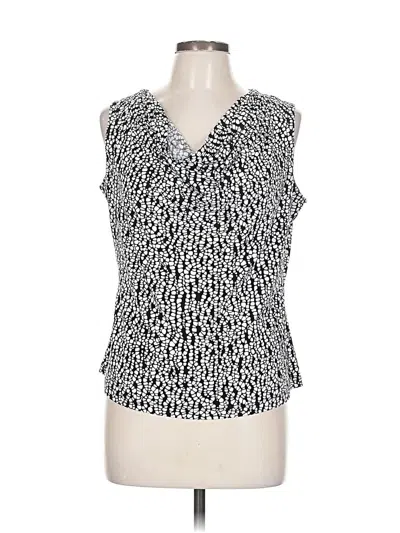 Pre-owned Calvin Klein Sleeveless Blouse In Black