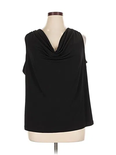 Pre-owned Calvin Klein Sleeveless Blouse In Black