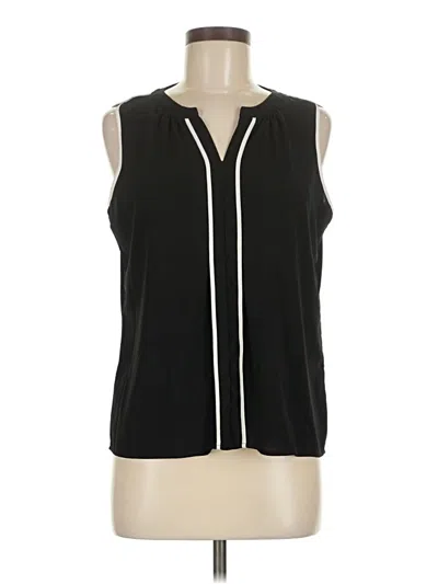 Pre-owned Calvin Klein Sleeveless Blouse In Black