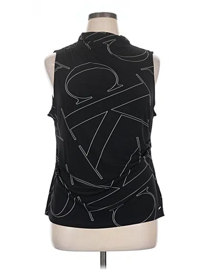 Pre-owned Calvin Klein Sleeveless Blouse In Black