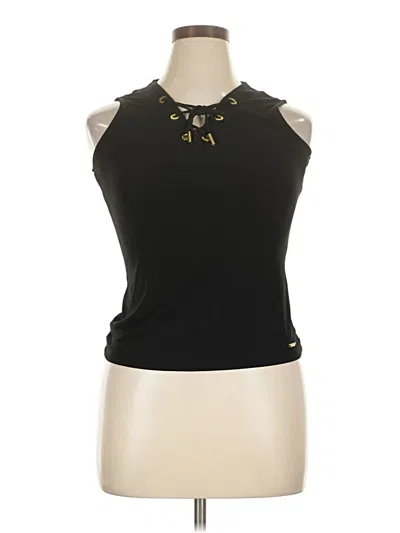 Pre-owned Calvin Klein Sleeveless Blouse In Black