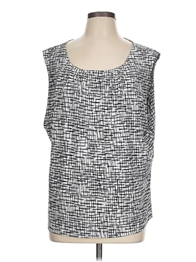Pre-owned Calvin Klein Sleeveless Blouse In Black