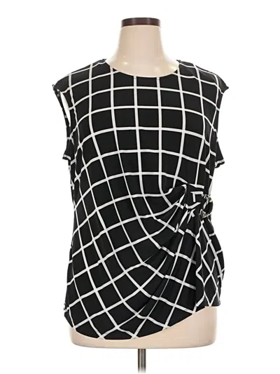 Pre-owned Calvin Klein Sleeveless Blouse In Black