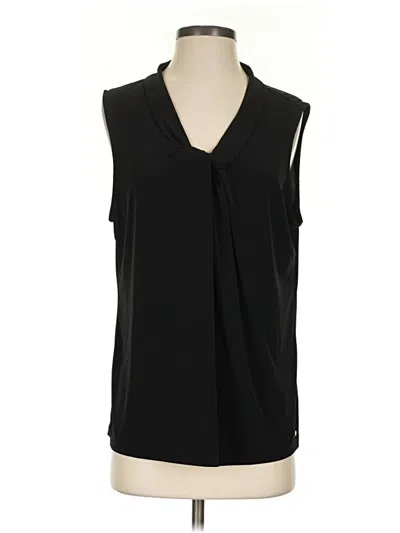 Pre-owned Calvin Klein Sleeveless Blouse In Black