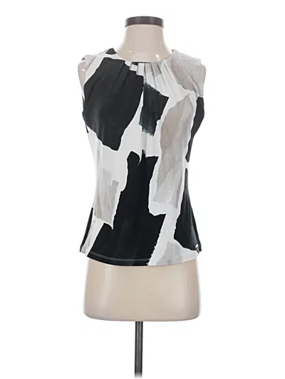 Pre-owned Calvin Klein Sleeveless Blouse In Black