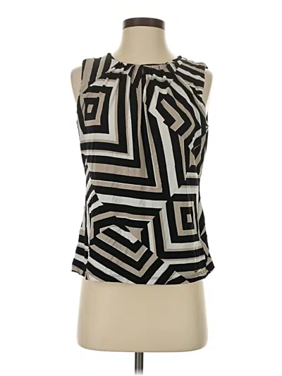 Pre-owned Calvin Klein Sleeveless Blouse In Black