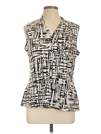 Pre-owned Calvin Klein Sleeveless Blouse In Black