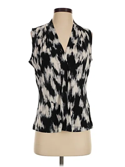 Pre-owned Calvin Klein Sleeveless Blouse In Black