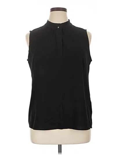 Pre-owned Calvin Klein Sleeveless Blouse In Black