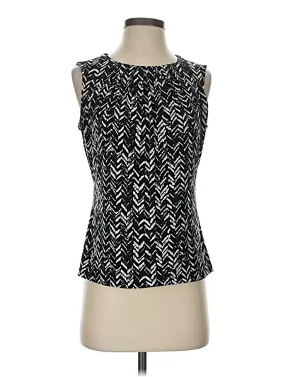 Pre-owned Calvin Klein Sleeveless Blouse In Black