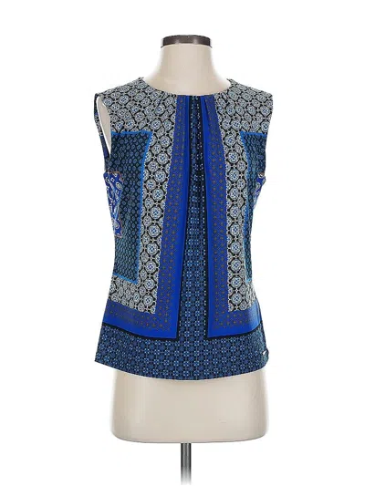Pre-owned Calvin Klein Sleeveless Blouse In Blue