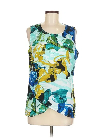 Pre-owned Calvin Klein Sleeveless Blouse In Blue