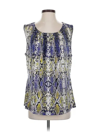 Pre-owned Calvin Klein Sleeveless Blouse In Blue