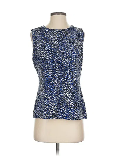 Pre-owned Calvin Klein Sleeveless Blouse In Blue