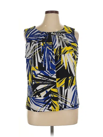 Pre-owned Calvin Klein Sleeveless Blouse In Blue
