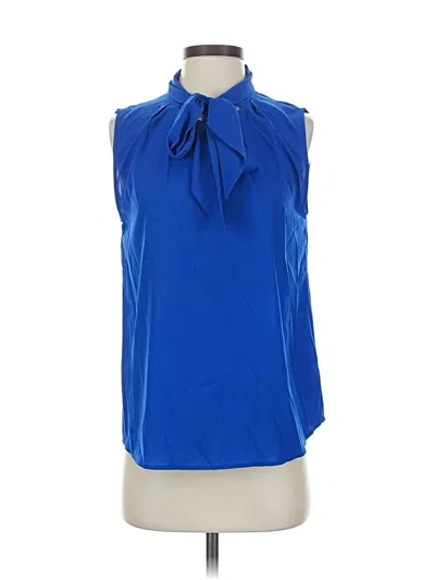 Pre-owned Calvin Klein Sleeveless Blouse In Blue