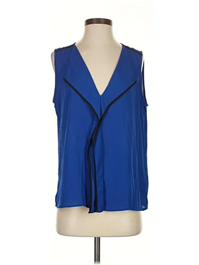 Pre-owned Calvin Klein Sleeveless Blouse In Blue