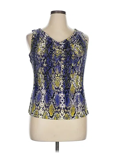 Pre-owned Calvin Klein Sleeveless Blouse In Blue