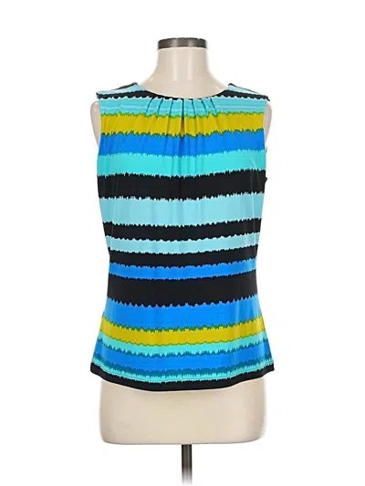 Pre-owned Calvin Klein Sleeveless Blouse In Blue