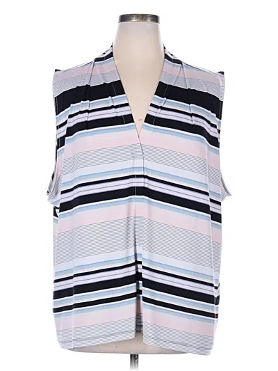 Pre-owned Calvin Klein Sleeveless Blouse In Blue