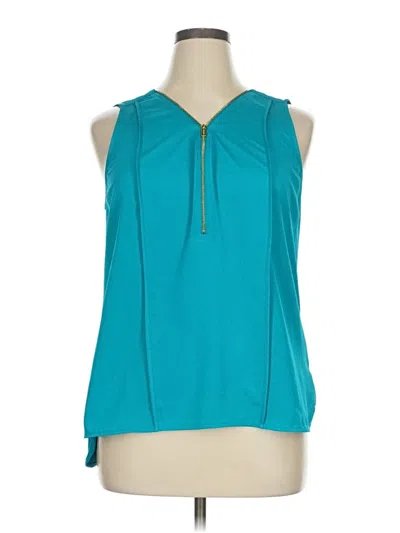 Pre-owned Calvin Klein Sleeveless Blouse In Blue