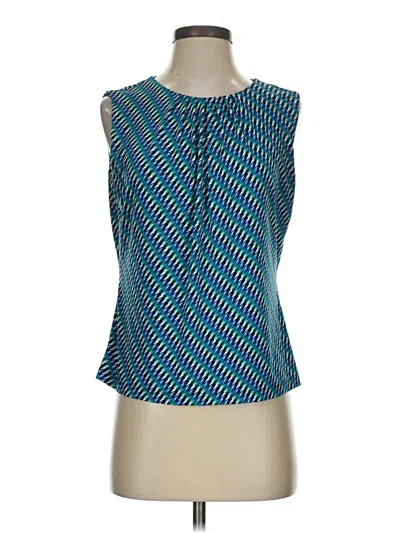 Pre-owned Calvin Klein Sleeveless Blouse In Blue