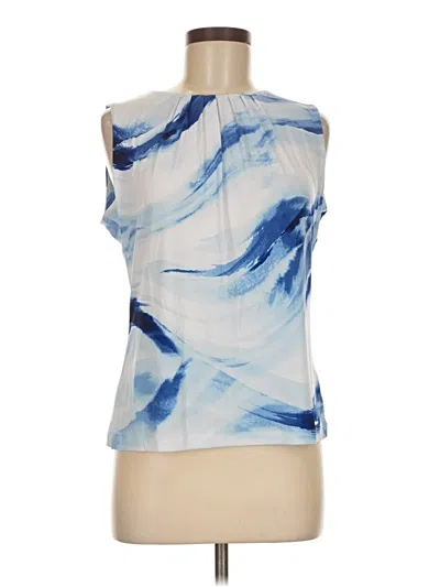 Pre-owned Calvin Klein Sleeveless Blouse In Blue