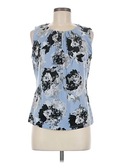 Pre-owned Calvin Klein Sleeveless Blouse In Blue