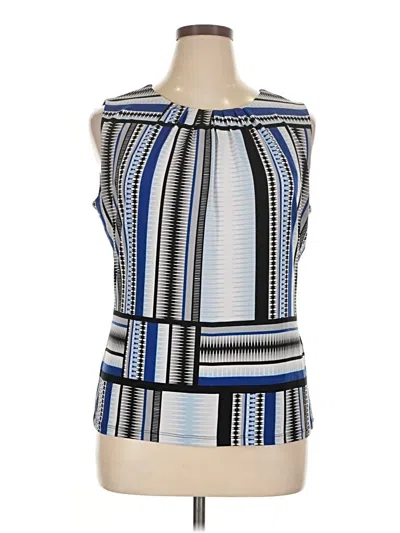 Pre-owned Calvin Klein Sleeveless Blouse In Blue