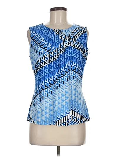 Pre-owned Calvin Klein Sleeveless Blouse In Blue