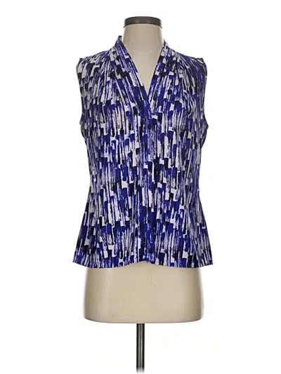Pre-owned Calvin Klein Sleeveless Blouse In Blue