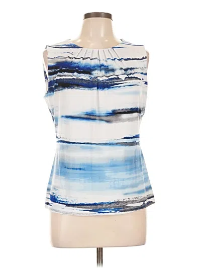 Pre-owned Calvin Klein Sleeveless Blouse In Blue
