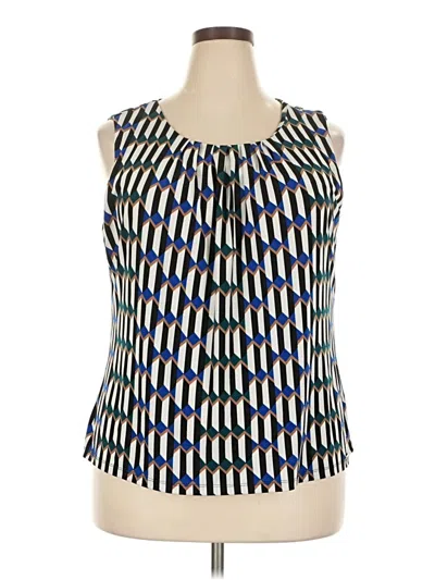 Pre-owned Calvin Klein Sleeveless Blouse In Blue