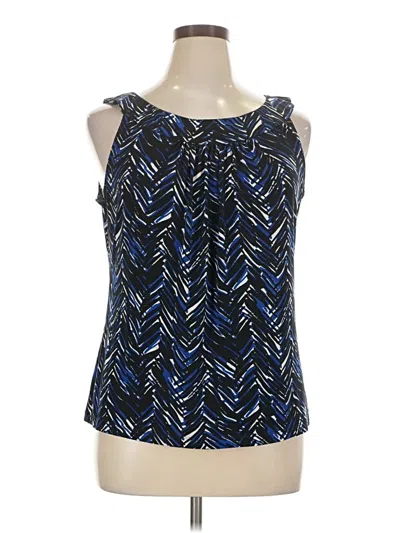 Pre-owned Calvin Klein Sleeveless Blouse In Blue