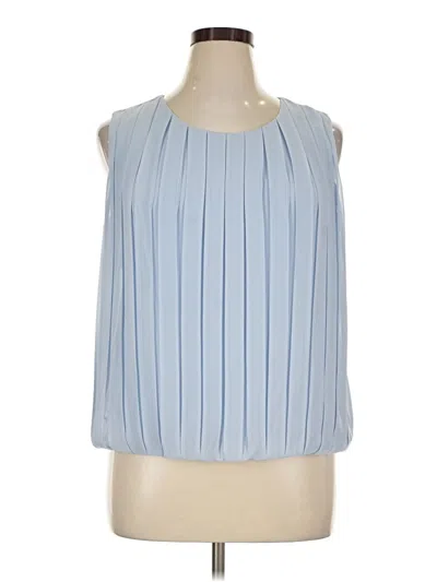 Pre-owned Calvin Klein Sleeveless Blouse In Blue