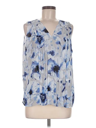 Pre-owned Calvin Klein Sleeveless Blouse In Blue