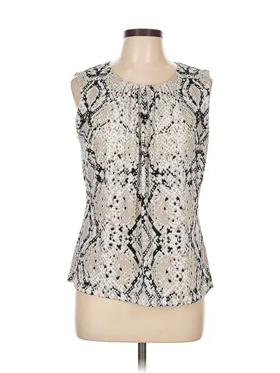 Pre-owned Calvin Klein Sleeveless Blouse In Brown