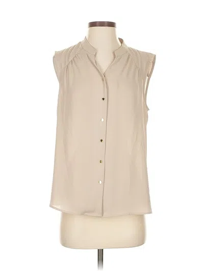 Pre-owned Calvin Klein Sleeveless Blouse In Brown