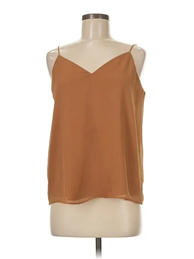 Pre-owned Calvin Klein Sleeveless Blouse In Brown