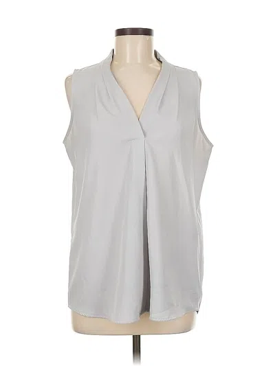 Pre-owned Calvin Klein Sleeveless Blouse In Gray