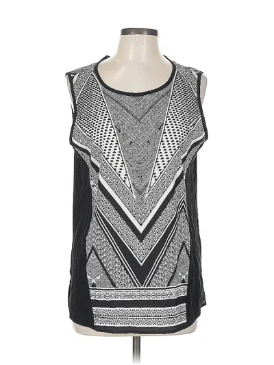 Pre-owned Calvin Klein Sleeveless Blouse In Gray