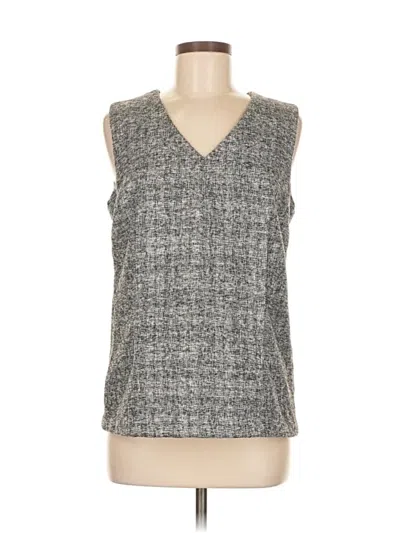 Pre-owned Calvin Klein Sleeveless Blouse In Gray