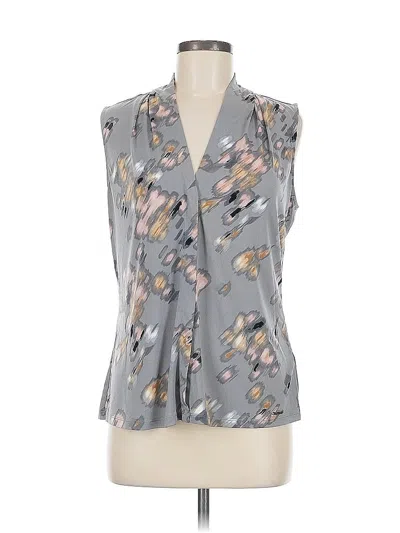 Pre-owned Calvin Klein Sleeveless Blouse In Gray