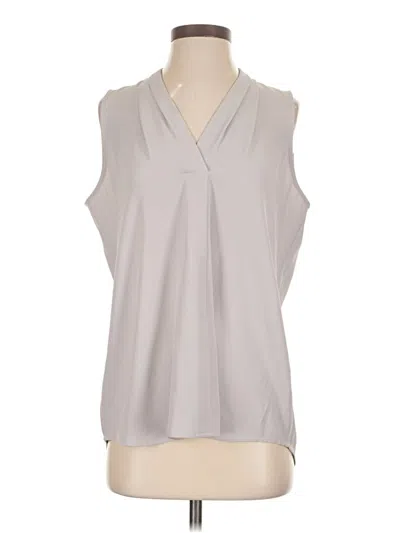Pre-owned Calvin Klein Sleeveless Blouse In Gray