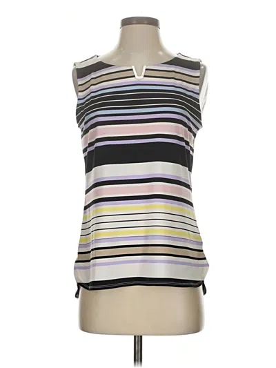 Pre-owned Calvin Klein Sleeveless Blouse In Gray