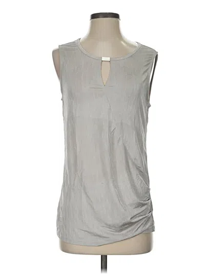 Pre-owned Calvin Klein Sleeveless Blouse In Gray