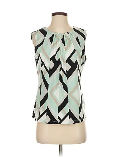 Pre-owned Calvin Klein Sleeveless Blouse In Green